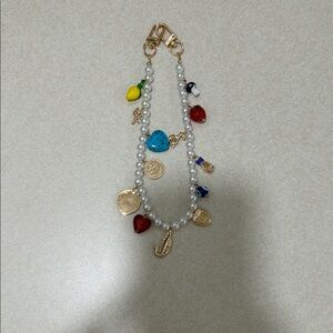 Gold and Multicolor Charm Bracelet